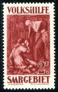 SAAR 1929 139 ** MNH broken H in VOLKSHILFE (D4314 - Picture 1 of 1