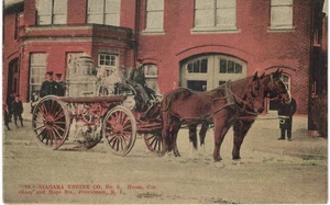 Providence RI Niagara Fire Engine Company Horse Drawn MINT - Picture 1 of 2