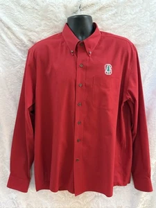 CUTTER & BUCK Herren Button Down STANFORD Langarm Hemd ~ Größe XL ~ ROT Baumwolle - Bild 1 von 9
