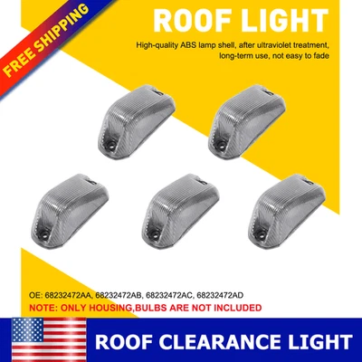 Luz marcadora de techo de cabina 5X transparente para Dodge RAM Promaster 1500 2500 3500 2014-2023 Foto 1 de 4