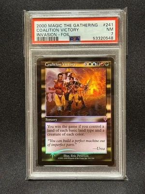 2000 MTG Coalition Victory PSA7 NM Foil  Invasion  Commander  English - Image 1 of 2