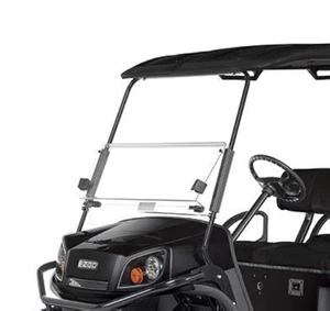 EZGO Express Series S6 / L6 Golf Cart Folding Impact Modified Clear Windshield - Picture 1 of 2