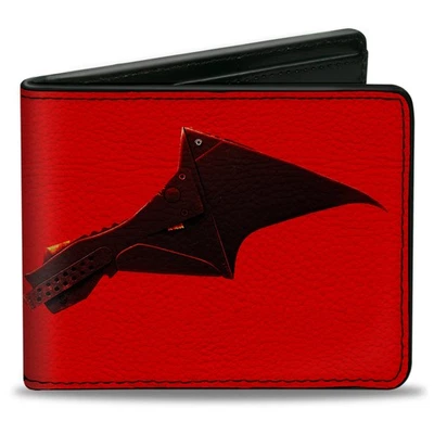Bi-Fold Wallet The Batman Movie Bat Wings Weathered Red/Black - Image 1 of 4