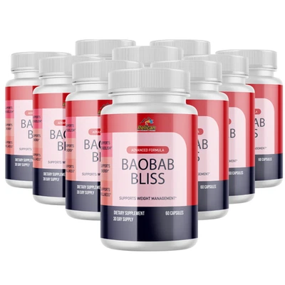 BAOBAB BLISS - Apoyo al metabolismo, suplemento para control de peso - 10 botellas Foto 1 de 4