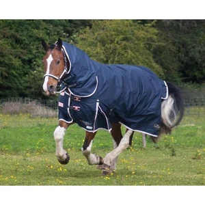 Combo Gallop Trojan 50 Duraproof Turnout-Navy600d 50gsm - Imagen 1 de 6