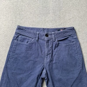 Vineyard Vines Corduroy Pants Mens 28x32 Blue Cotton Five Pocket Preppy Golf - Picture 1 of 12