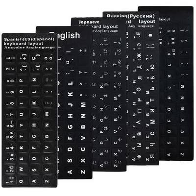 Deutsch Arabic Keyboard Stickers Spanish Alphabet Layout Russian Letter - Image 1 of 4
