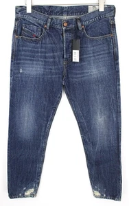 Diesel Mharky 080AG Herren W32/L32 Slim Fit Blau Distressed Nicht Dehnbar Jeans - Bild 1 von 10