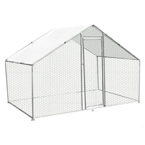 Gabbia Pollaio Recinto Recinzione Box Inox da Galline Pollame Polli 4m x 2m x 2m - Foto 1 di 9