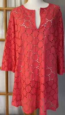 Jordan Taylor Natación Cubre Mujer Talla L Bordado Recortes Naranja Rojo Hecho en EE. UU. Foto 1 de 4