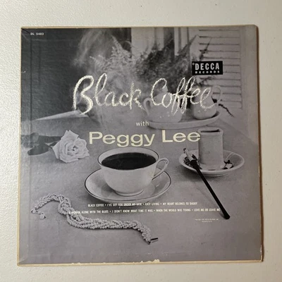 BLACK COFFEE With Peggy Lee OG DECCA DL5482 Mono 10” LP 1953 ~ VG+ - Image 1 of 4