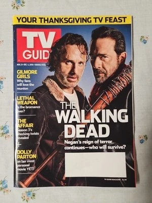TV GUIDE  NOV 21 - DEC 4 2016 THE WALKING DEAD / Dolly Parton /Lethal Weapon ++ - Image 1 of 3