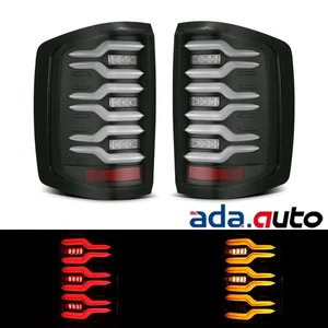 Fit 16-18 Silverado1500 15-19 2500/3500HD/Sierra 3500HD LED Tail Lights Black - Picture 1 of 7