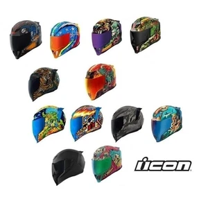 Casco completo de motocicleta de calle Icon Airflite - Elige talla y color - Imagen 1 de 23