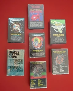 Heavy Metal Cassette Lot Of 7 Megadeth Kix Winger Black Sabbath  Anthrax Wasp - Picture 1 of 7