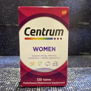 CENTRUM WOMEN MULTIVITAMIN TABLETS 120 CT, EXP: 12/2025 - Picture 1 of 6