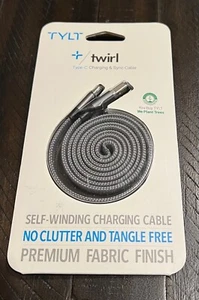 TYLT Twirl Type C USB-C to USB-A Charging & Data Sync Cable 3.3ft - NEW - Picture 1 of 1