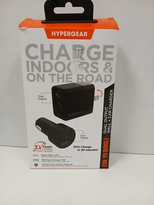 HyperGear 20W PD Bundle Dual Output Wall & Car Charger - Image 1 of 3