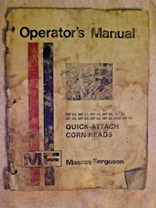 Massey Ferguson Operator's Manual - Picture 1 of 1