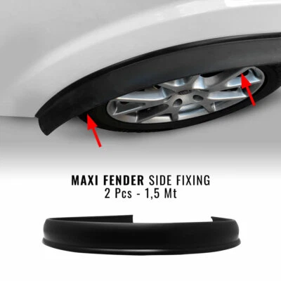 Profili Passaruota Parafanghi a Fissaggio Laterale, 2 pezzi da 1,5 metri - Image 1 of 4
