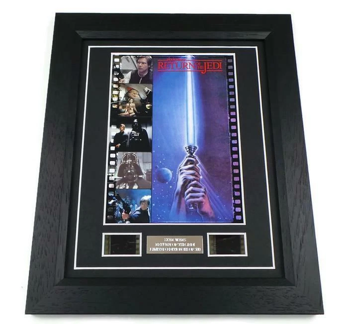 LUCKY MONKEY GIFTS STAR WARS FILM CELLS RETURN OF THE JEDI MOVIE MEMORABILIA STUNNING DISPLAY GIFT