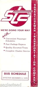 Bus Timetable - Saskatchewan Transportation Company - STC - 03/12/79 (Canada) - Picture 1 of 1