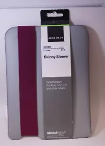 Acme Made Skinny Sleeve Tablet Medium (Stretch Neoprene) Grey/Fuchsia  - Picture 1 of 4