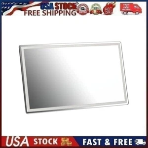 Car Visor Vanity Cosmetic Mirror Sun-Shading Stainless Steel Stick On Sun Visor - Picture 1 of 15
