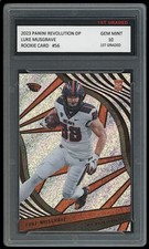 Luke Musgrave 2023 Panini Revolution DP 1st Graded 10 NFL Rookie Card RC Packers