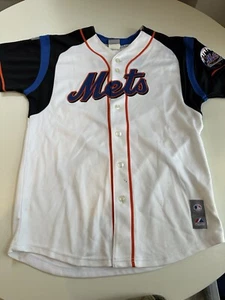 Majestic MLB New York Mets David Wright 5 Vintage White Jersey Youth XL - Picture 1 of 8