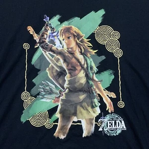 Legend Of Zelda Shirt 2XL XXL Black Tears Of The Kingdom Nintendo New With Tags - Picture 1 of 6