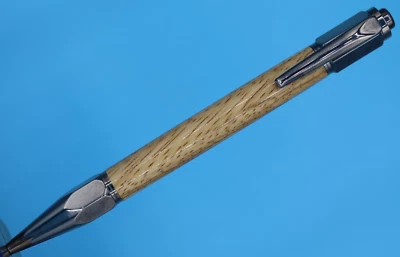 Bolígrafo de clic Vertex en acabado de bronce + madera de cebra Foto 1 de 4