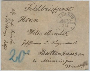 46624 - ALEMANIA África Sudoeste - HISTORIA POSTAL - Cubierta de correo de campaña CARIBE - Imagen 1 de 1