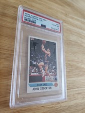 1990 Panini Sticker John Stockton Hand Cut PSA 10 Utah Jazz #51