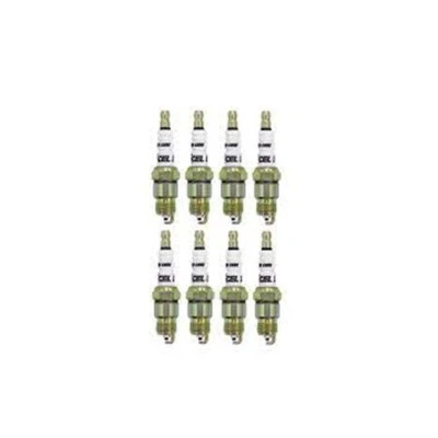 ACCEL 14mm Size 1.25mm Pitch 0.460" Reach Tapered HP Copper Spark Plug set of 8 - Image 1 of 4