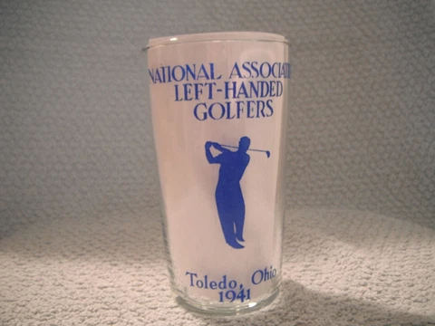 1941 National Association Left Handed Golfers Tournament Toledo Ohio Glass Cover