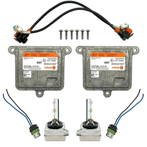 2x OEM 13-15 Hyundai Santa Fe Sport Xenon Ballast & HID D3S Bulb Wire Kit Module - Foto 1 di 2
