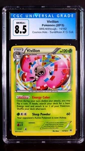 Vivillon Cosmos Holo 15/162 BREAKthrough NM/Mint+ CGC 8.5 Knock Out Promo 2015 - Picture 1 of 2