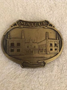 De Colección Mateus Producto de Portugal Hebilla de Cinturón de Latón Dreyfus Ashby Vino Publicidad - Imagen 1 de 6