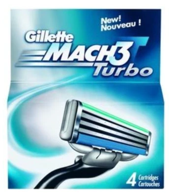 Lot 4 Lames GILLETTE MACH3 TURBO Lot Recharges Rasoir Homme ORIGINAL * VINTAGE * - Bild 1 von 2