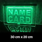 Nom Carte Boutique Personnalisé Open Bar Man Cave Decor Led Neon Light Sign...