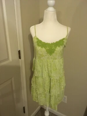 Lindas correas de espagueti para mujer nuevas con etiquetas Mudd Sunnylime de encaje con volantes X-grandes Foto 1 de 3