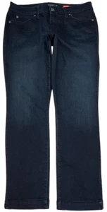 Level 99 Crop Jeans Womens (29) Dark Wash 29"X27" Lily Skinny Straight Stretch - Picture 1 of 7