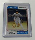 2023 Topps Heritage Texas Rangers Corey Seager Red Autograph card /74