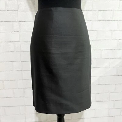 Falda lápiz Valentino Roma texturizada hasta la rodilla en negro carbón, 8 Foto 1 de 4