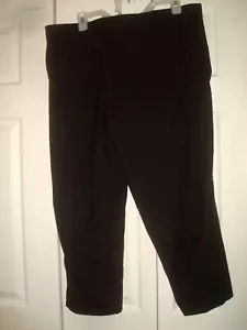 Ladies Plus Cropped Pants Tummy Control Black Size 1X Laura Scott - Picture 1 of 2