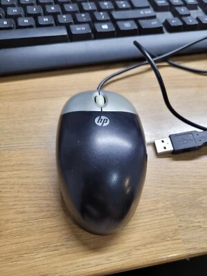 HP 265986-011 MOAFUO Wired USB 2-Button Scroll Wheel Optical Mouse for PC/Laptop - Image 1 of 2