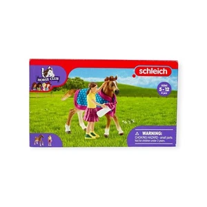 Schleich 42361 Horse Club Fohlen mit Decke Spielfigur - Bild 1 von 4