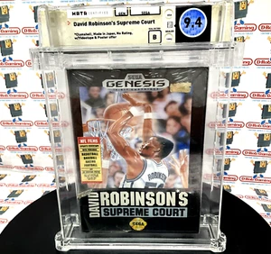 David Robinson's Supreme Court Basketball New Sealed VGA WATA CGC Sega Genesis - Picture 1 of 18