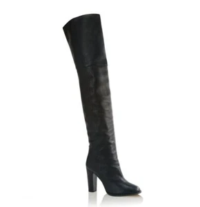 Tamara Mellon schwarz Kalbsleder Prediction Stiefel 95 mm Absatz $ 895 NEU - Bild 1 von 5